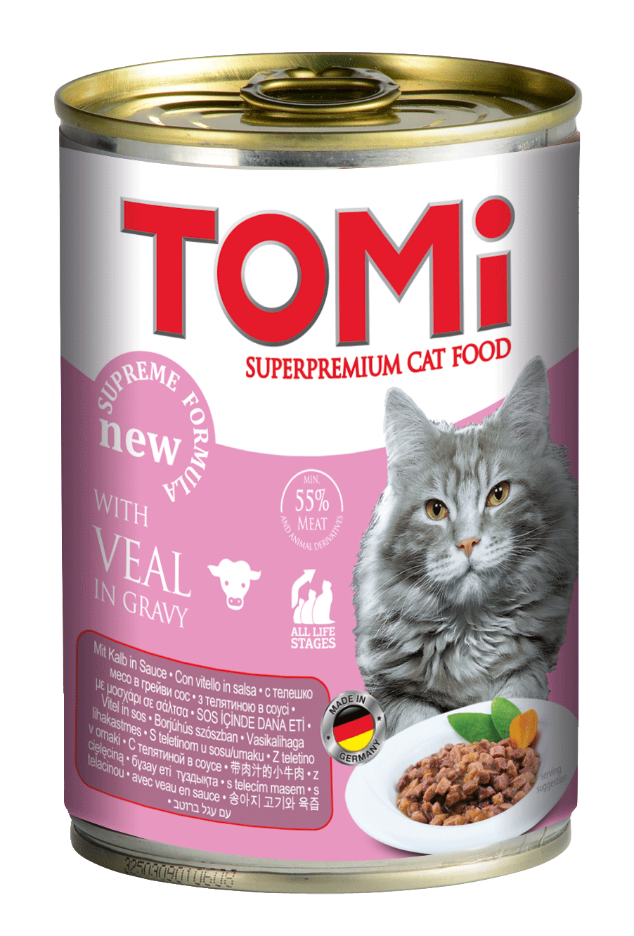 TOMi 400g can for cats veal TOMi